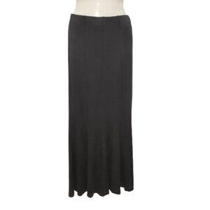 Long Black Skirt Stretch Waistband Elastic Maxi Skirt Black Skirt - XS / S / M
